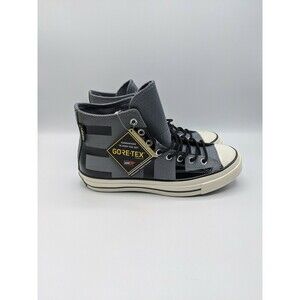 Converse Chuck 70 Mens 8 Womens 10 GTX Hi Shoes Sneakers Gray Black Leather